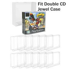 Video Games Protectors Box For Double PS1 Games Music Double CD Jewel Case