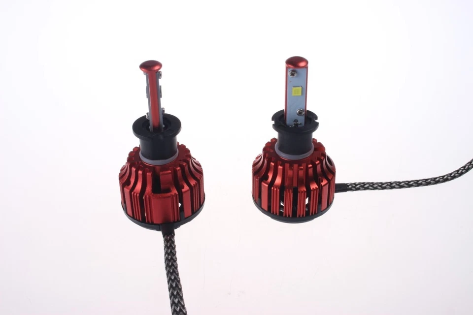 Kit de faros o faros antiniebla LED automáticos 2020 7200Lm y 60W/juego, bombilla H3, blanco 6000K Foto 4 de 4