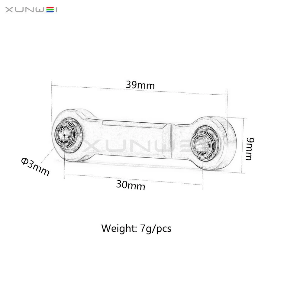 Servo Steering Linkage Tie Rod #85050 for RC HPI SAVAGE SS 21 25 SS 3.5 4.6 5.9 - Image 2 of 4