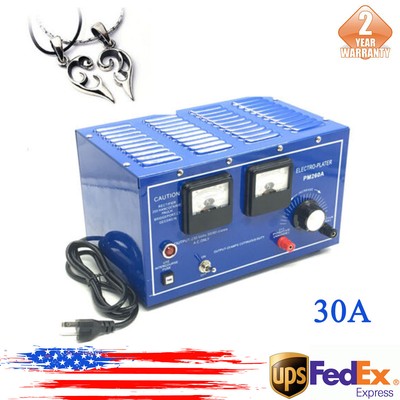30A Platinum Silver Gold Plating Machine Jewelry Plater Electroplating Rectifier