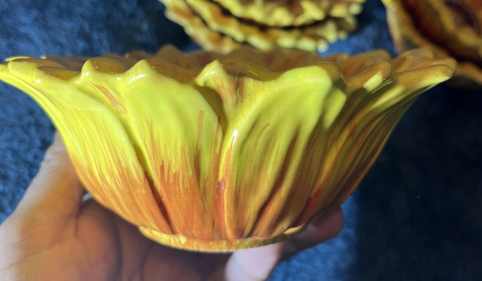 6件国际认证6.5英寸向日葵谷物碗 — 第 4/4 张图片