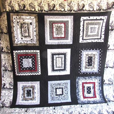 Finished Quilt HALLOWEEN Gothic Goth Steampunk 73 x 78