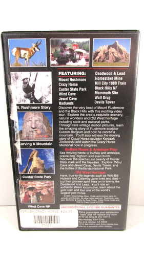 Mount Rushmore & The Black Hills Crazy Horse of South Dakota VHS Holiday - Picture 2 of 2