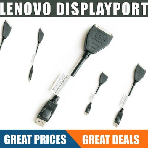 5 x IBM Lenovo DisplayPort to Single-Link DVI-D Cable 43N9159 FREE Del VAT inc - Photo 1/1