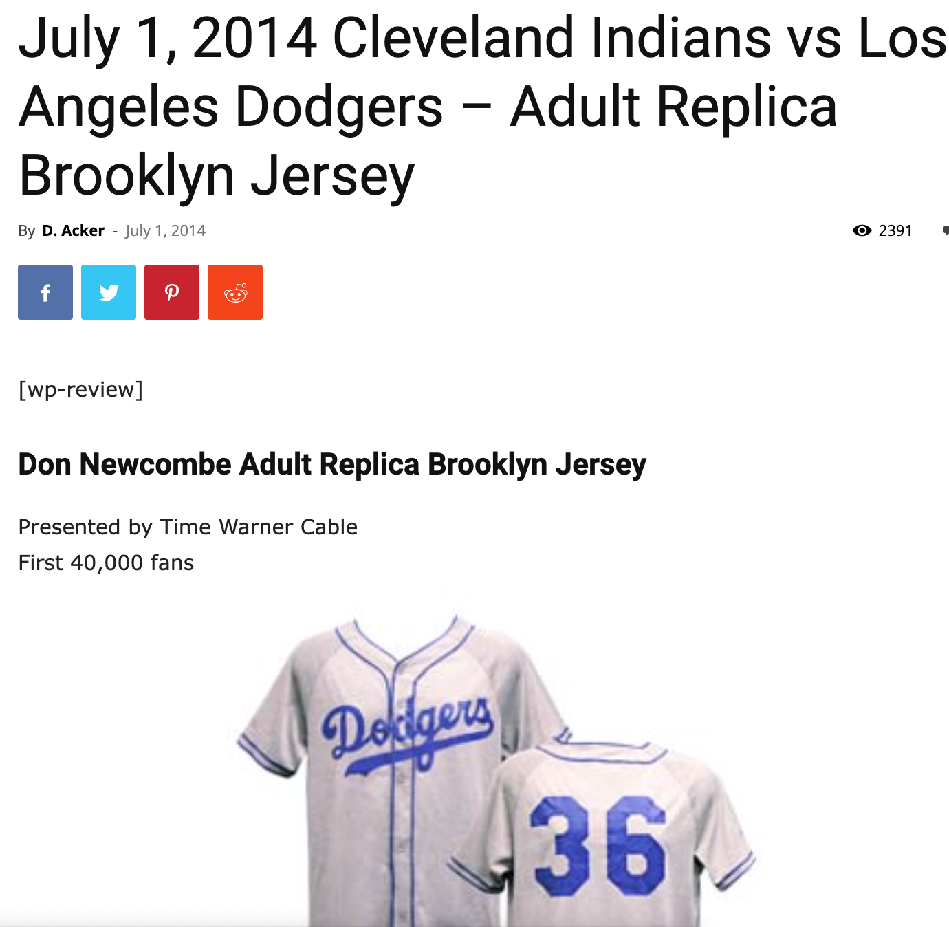 Which ones were the best? Los Angeles Dodgers Uniform History from Brooklyn to Los Angeles