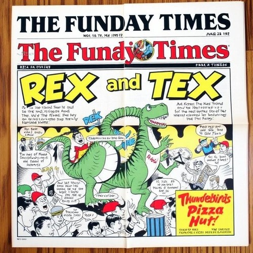 Rare The Funday Times Newspaper – June 28th, 1992 – Thunderbirds Pizza Hut Ad 📰 - Picture 21 of 24