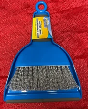 Cleaning Dust Pan & Brush by Scrub Buddies Whisk Broom Portable Set Sweep New