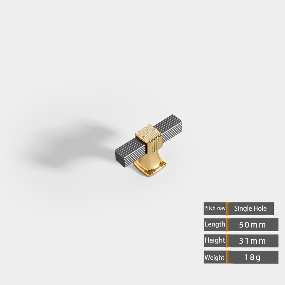 Door Knobs Handles Kitchen Drawer Cupboard Knurled T Bar Knob