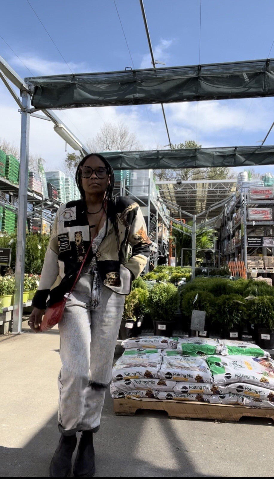 Allure Multimedia Patchwork Rayon Cotton Flex Bla… - image 2