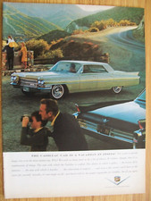 1963 63 Cadillac mid-size mag car ad -"The Cadillac is vacation in itself."