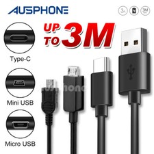 Micro USB Type C Sync Data Charger Cable For Samsung S10 S9 S8 S7 Note 10 9 5G