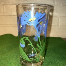 Boscul Peanut Butter Glass "Blue Aster" pattern. Five inch size.