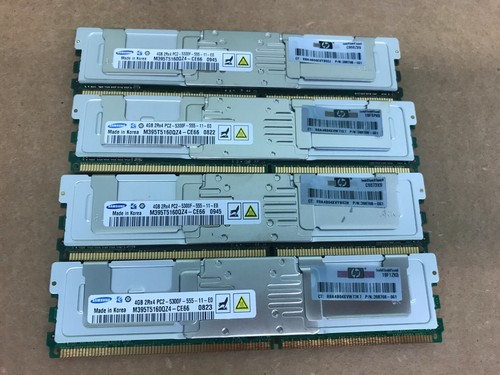 16GB (4x4GB) Dell PowerEdge 1950 2950 T5400 T7400 Memory PC2 5300F 667MHz - Picture 2 of 2