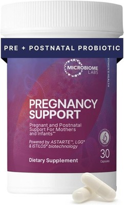 Microbiome Labs Pregnancy Support - Prenatal & Postpartum Probiotics for Women