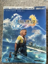 Final Fantasy X Official Strategy Guide Dan Birlew Brady Games with Poster 2002