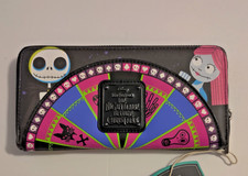 Loungefly The Nightmare Before Christmas Roulette Wheel Zip Wallet NEW