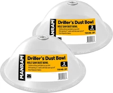 Hole Saw Dust Bowl (2 Pack) - Dust Bowl for Hole Saw, for Installing Recessed Li
