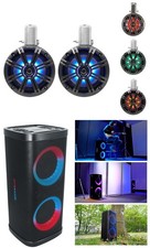 Pair KICKER 45KMTC65 6.5" 390w Marine Wakeboard Tower LED Speakers Home Speaker