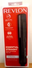 Revlon 1" Ceramic Essential Straight Flat Iron Hair Straightener Fast Heat Up