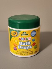 Crayola Bath Dropz Color 60 Tablets Fragrance Paraban Free 3.59 OZ