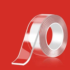 Reusable Nano Adhesive Tape Double-Sided Traceless Washable Gel Tape Anti-Slip