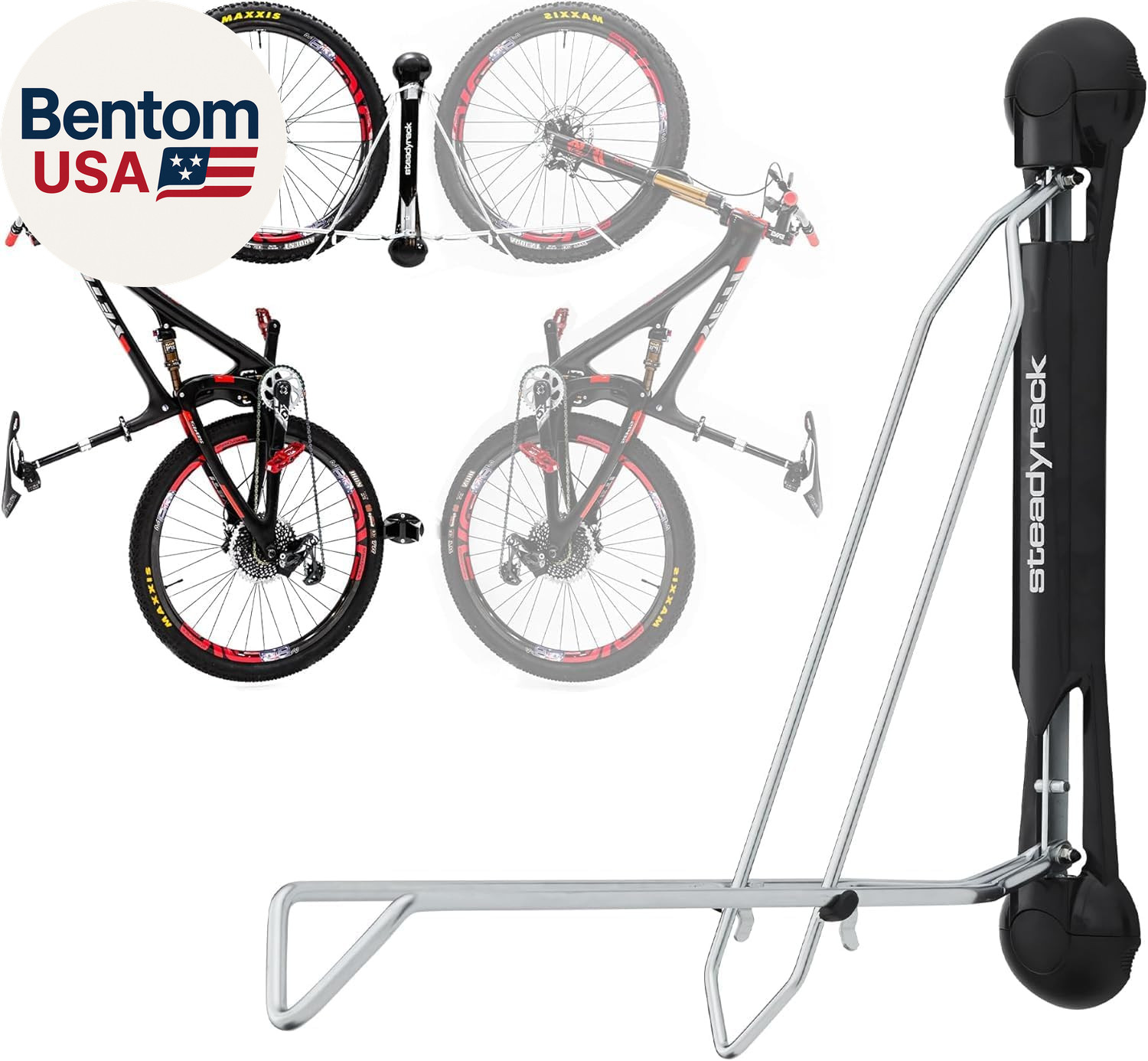 Bike Rack for Road Bikes - the Original Wall Mounted Vertica