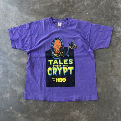 Vintage 90s Tales From The Crypt TV Show Promo T Shirt HBO Crypt Keeper Movie L 