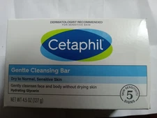 Cetaphil Gentle Cleansing Bar Soap Body Face Dry Sensitive Skin 4.5oz