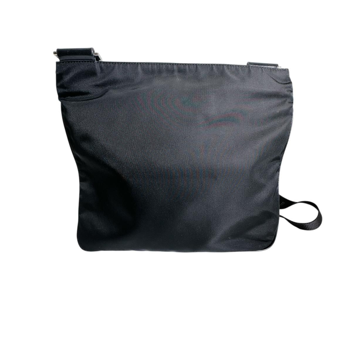 PRADA Triangular Logo Body Bag Diagonal Across 29… - image 3