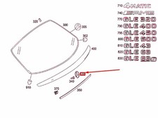 MB GLE C292 Heckklappe Mercedes Star A29281000009040 NEU ORIGINAL MB GLE C292 Heckklappe Mercedes Star A29281000009040 NEU ORIGINAL