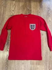 ENGLAND TEAM FOOTBALL 1966 SHIRT JERSEY HOME SCORE DRAW SOCCER REPLICA SIZE S