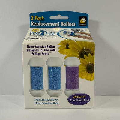 #ad Ped Egg Power NEW 3 Pack Genuine Refill Replacement Rollers FREE SHIPPING $14.25