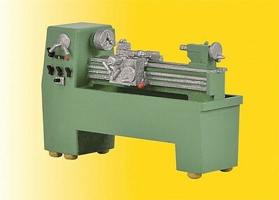 Kibri 38672 HO Scale Lathe - Assembled & Decorated -- Green