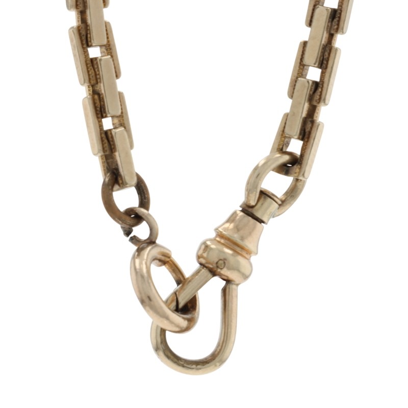 Simmons Art Deco Rectangular Box Link Pocket Watc… - image 2