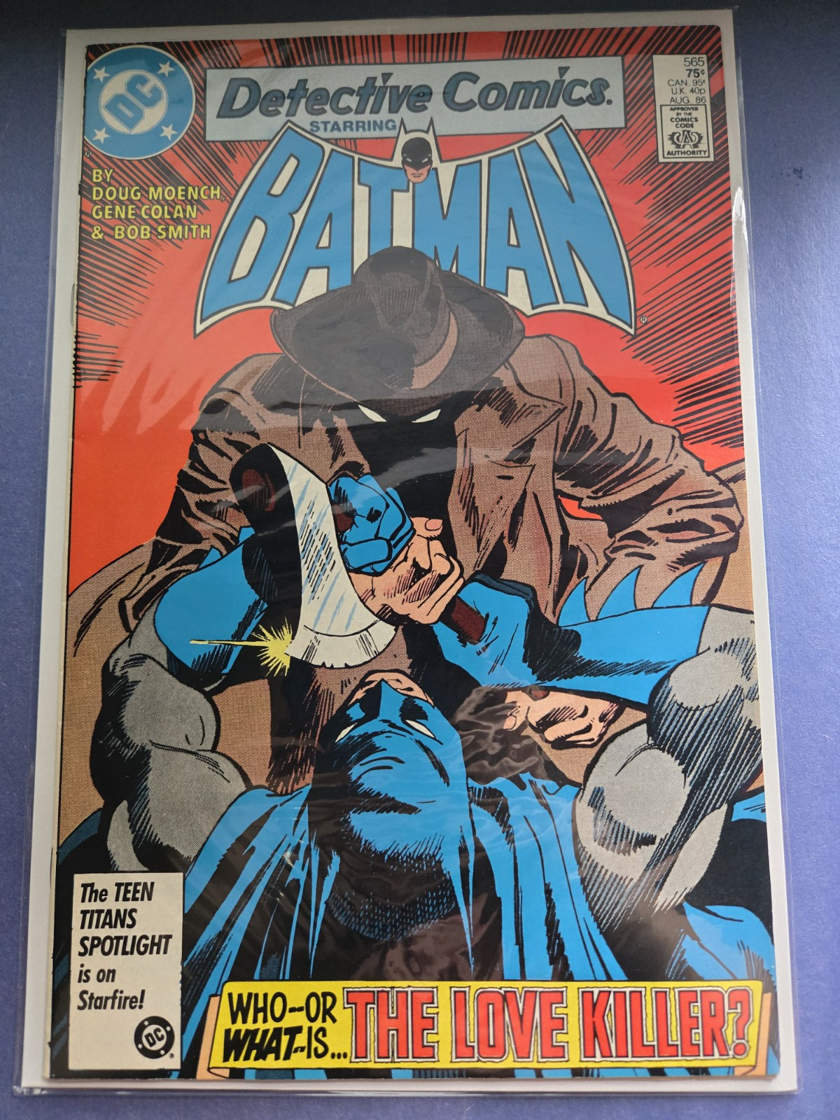 DC COMICS - DETECTIVE COMICS - VOLUME 1 - #565 - AUG 1986 - COPPER AGE