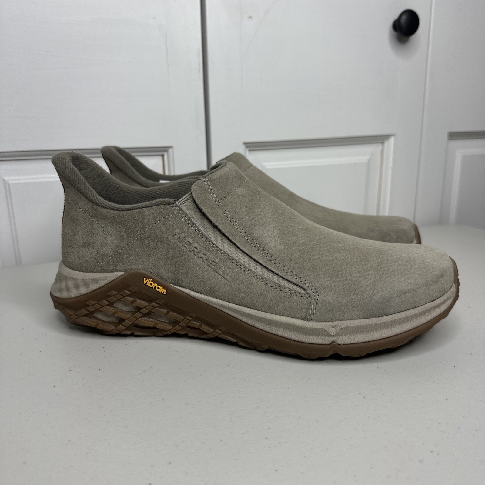 Scarpa donna Merrell Jungle taglia 10 comoda da passeggio escursionismo marrone antiscivolo cuscino d'aria