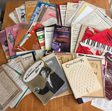 Vintage Sheet Music Lot 100 Pieces 1930s  1990s Piano Organ Vocal Broadway Jazz