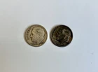 2 Circulated 1956 Philadelphia Mint Roosevelt Silver Dimes