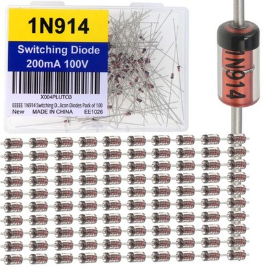 EEEEE 1N914 Diode (100pcs) Small Signal Fast Switching Diodes High-Speed...