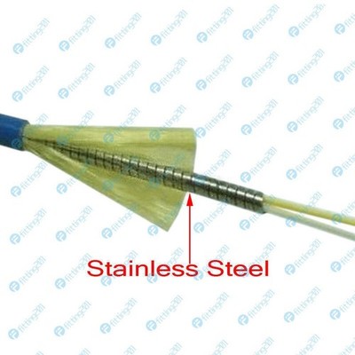 Armored Cable SC/UPC-SC/APC Single Mode 9/125 Duplex Fiber Optic Patch Cord 5M *