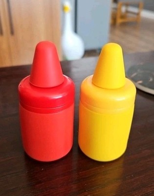 Food Grade Silicone 4'' Condiment Mini 2pk Squeeze Bottles New Out Of Package