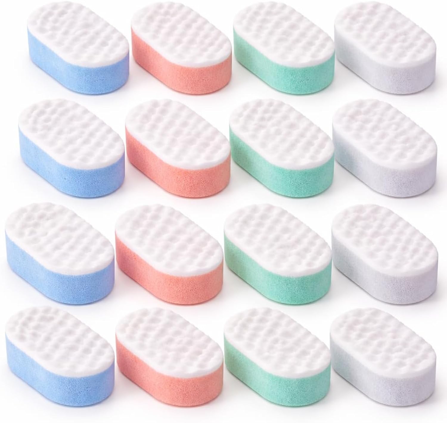12 Pack Body Bath Sponges Exfoliating Massage Shower Sponge Soft Clean Skin - Image 2