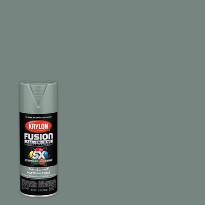 Krylon K02761007 Pale Sage Matte All-in-One Spray Paint 12 oz. (Pack of 6)