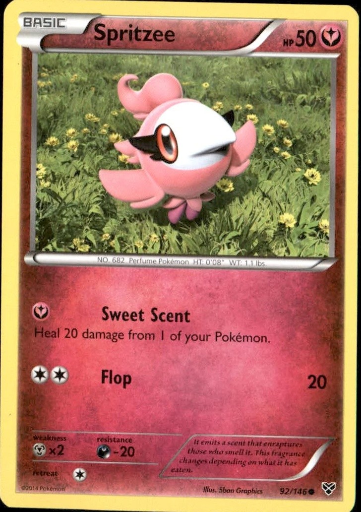 92/146 Spritzee NM Common XY Base Set