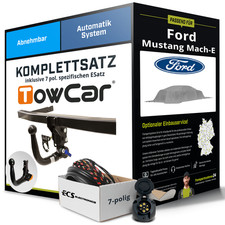 Für FORD Mustang Mach-E Typ CGW Anhängerkupplung abnehmbar +eSatz 7pol 20- NEU