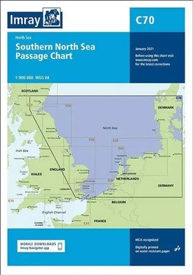 C70 Southern North Sea Passage Chart | Imray C Series | Englisch | (Land-)Karte