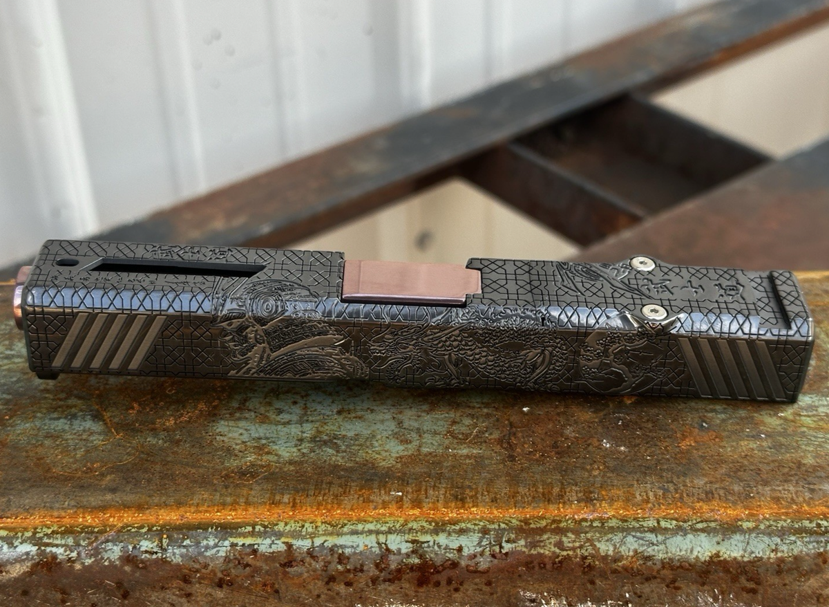 Glock 19 Gen 3 Custom Slide – Samurai Engraving – DLC Coated – | eBay
