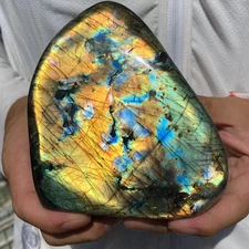 2.5lb Natural Labradorite Mineral Quartz Crystal specimen Reiki healing