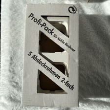 Kopp - Profi-Pack 2-fach Abeckrahmen Reinweiss Packung 5 Stück Kunststoff