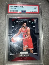 2019-20 Panini Prizm Basketball Coby White #253 Base Rookie Card Bulls RC